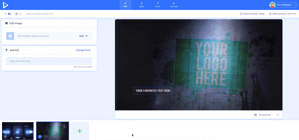 Now, edit and personalize
